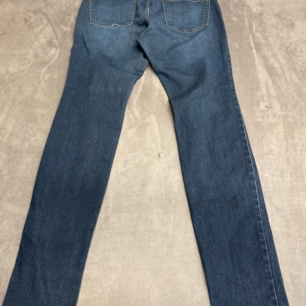 American Bazi Women's Skinny Jeans high rise size 11 distressed Dark Blue denim - Picture 10 of 16